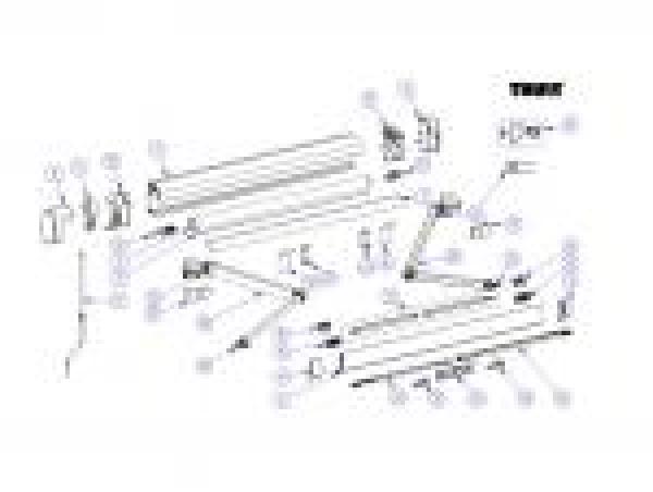 Thule Omnistor 5200 Endkappen-Satz silber